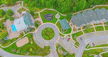 Arial view of the housing complex