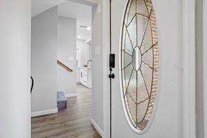 Welcoming entryway in furnished rental home