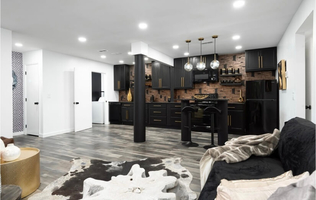 Living Room + Kitchen