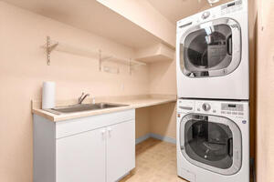 Premium LG washer/dryer in laundry room