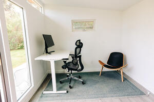 Office inside Shed