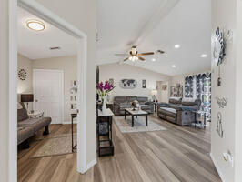 Bright Entryway Opening into the Living Area