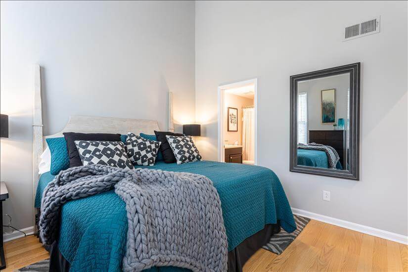 Vaulted ceilings give a spacious feel