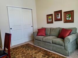 Generous closet space