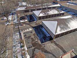 Gated parking area with 1 car garage or space