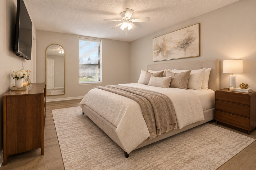 bedroom 3 with a queen bed