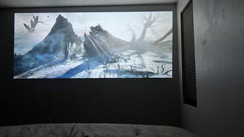 Movie in Master bedroom
