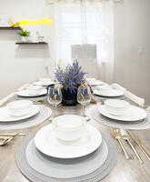 dishes and glasses