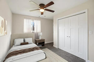 Bright Bedroom with Ample Closet Space