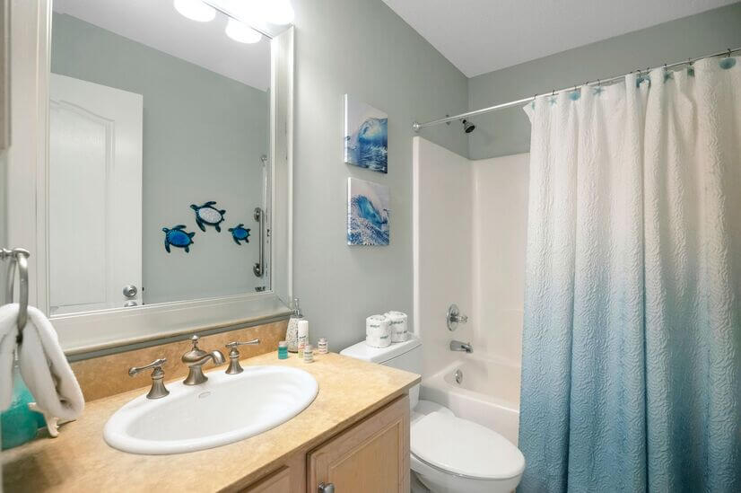 Bathroom #2 with tub and shower