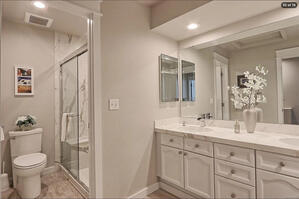 3/4 bathroom in upper level
