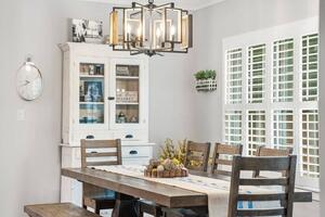 Dining room that sits eight