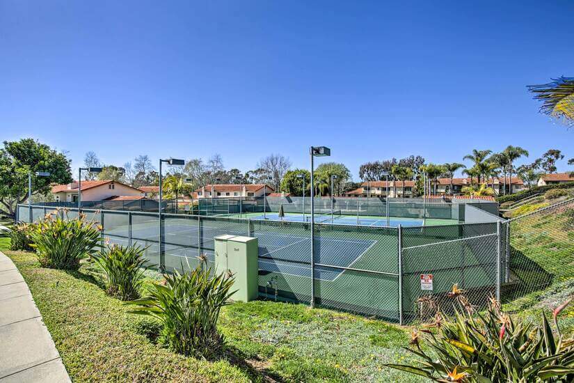 Community tennis courts