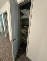 Hallway linen closet