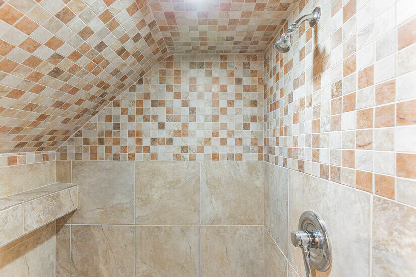 Downstairs shower