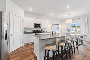 Fully equipped with Whirlpool appliances and a Ninja air fry