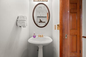 Main level half bath