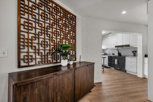 Sideboard near the dining table