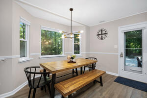 Dine overlooking the garden view