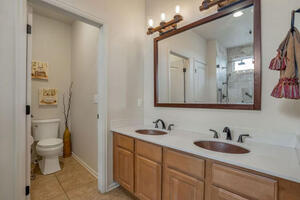 Primary ensuite double vanity
