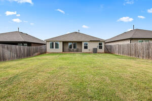 Large fully fenced backyard