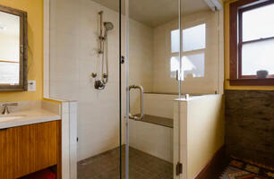 Steam shower bathroom