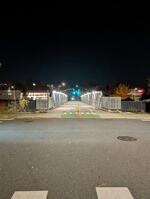 Walking bridge across HWY towards 23rd