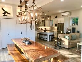 Farm table for entertaining - seats 12.