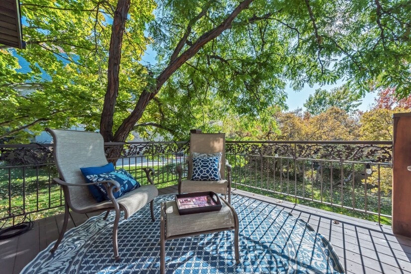 Dining room deck w/ view and sounds of fountain