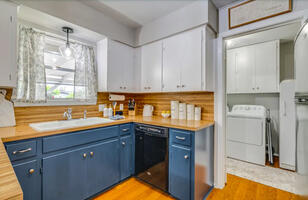 Laundry room is just off of the kitchen