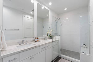 Primary bath with walk-in shower