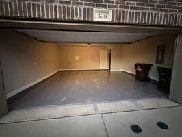 2 car garage with extra storage space