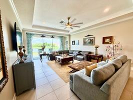 Living Room with Sofa and Reclining Sectional
