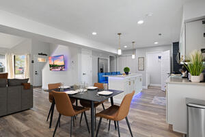 Dining and kitchen area