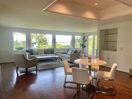 Spacious living / family room with a view