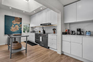Kitchen with Aga Induction Range