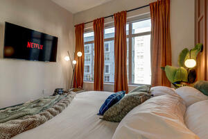 Soft bedding, extra pillows and cozy blankets