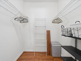 Master bedroom walk-in closet