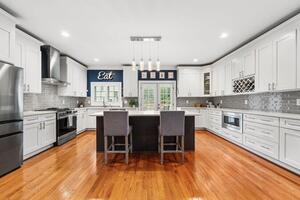 Spacious kitchen off the family room