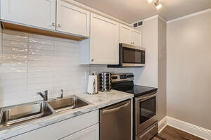Kitchen stocked with everything you need to cook a meal