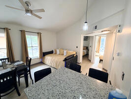 Living Room daybed from the Kitchen