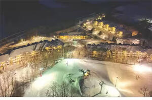 ski area at night
