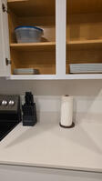 knife block and papertwoels