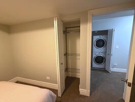 Bedroom Closet & Laundry Area