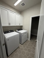 first floor laundry washer and dryer