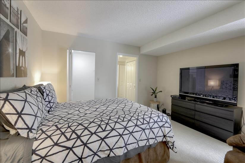 Master Bedroom with 65 TV