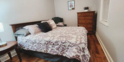 Queen Beds in Primary Bedrooms with autolocking doors