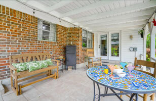 Beautiful back porch for entertaining