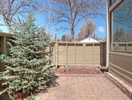front yard private sitting area.