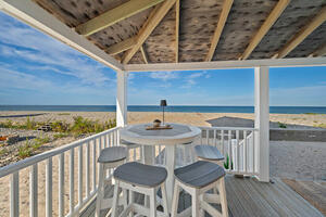ocean view dining area